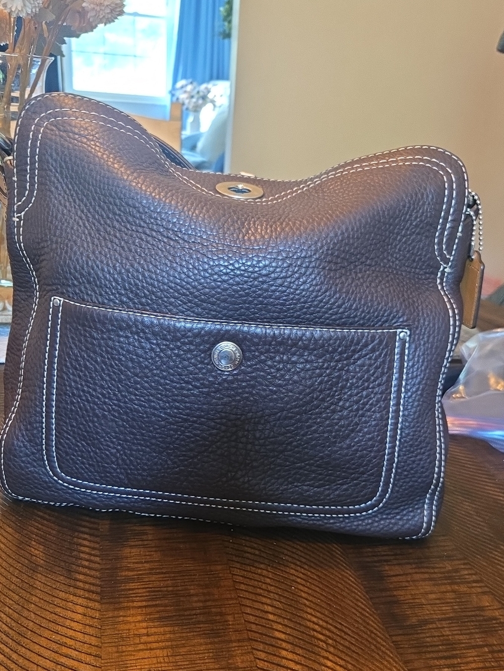 Coach Chelsea Milled Pebbled Leather Hobo / Shoulder Bag